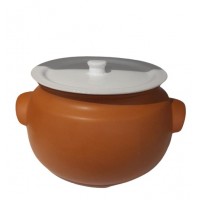 Rechaud Cerâmica 6l com Tampa Branca Rechaud Cerâmica 6l com Tampa Branca